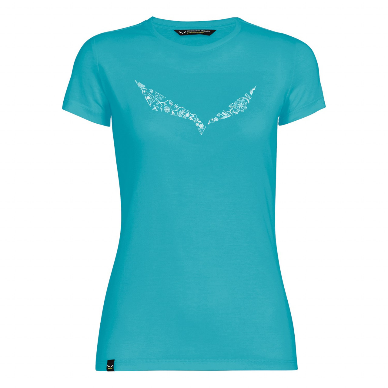 Camisetas Mujer Chile - Salewa Solidlogo Dri-Release® - Azules - JNYA-80347